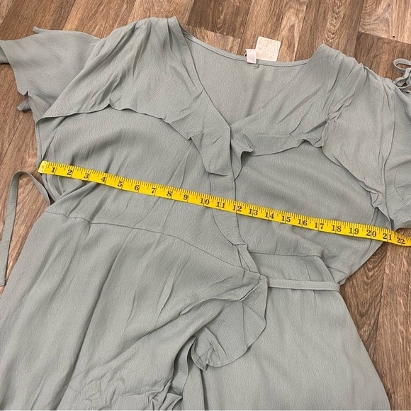 🆕 NWT Maxi Wrap dress in Sage Mint by L Love Womens size 3XL - Picture 8 of 11